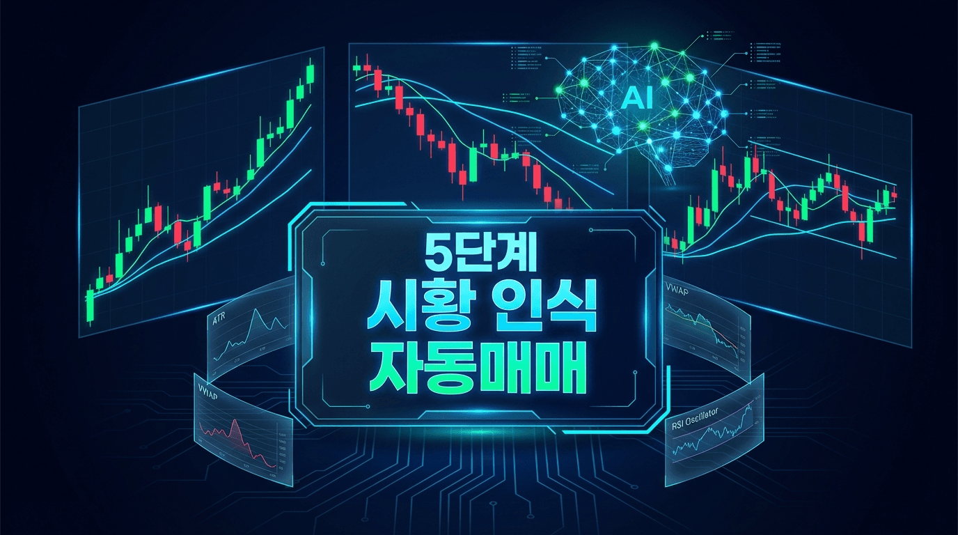 시황이 바뀌면 전략도 바뀐다 — 5단계 시황 인식 기반 단타 자동매매의 설계 원리