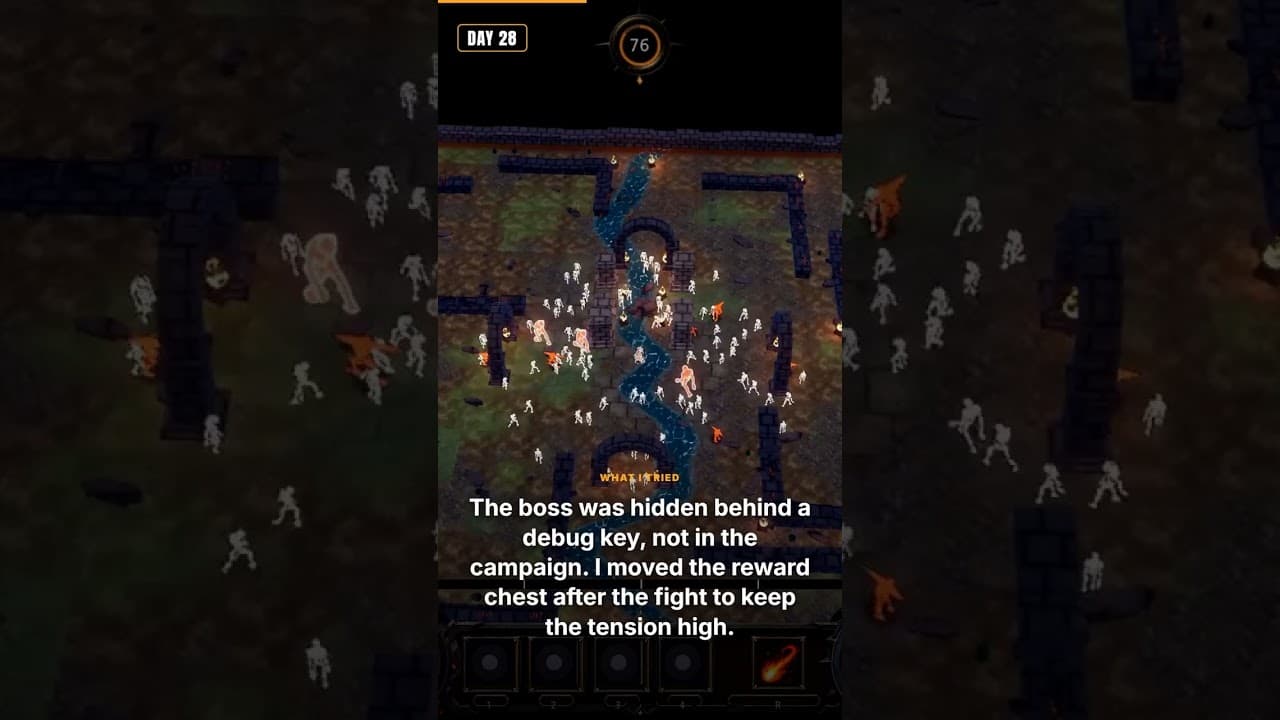 Boss Beat, But No Advance - Debugging Hellsworn #Shorts