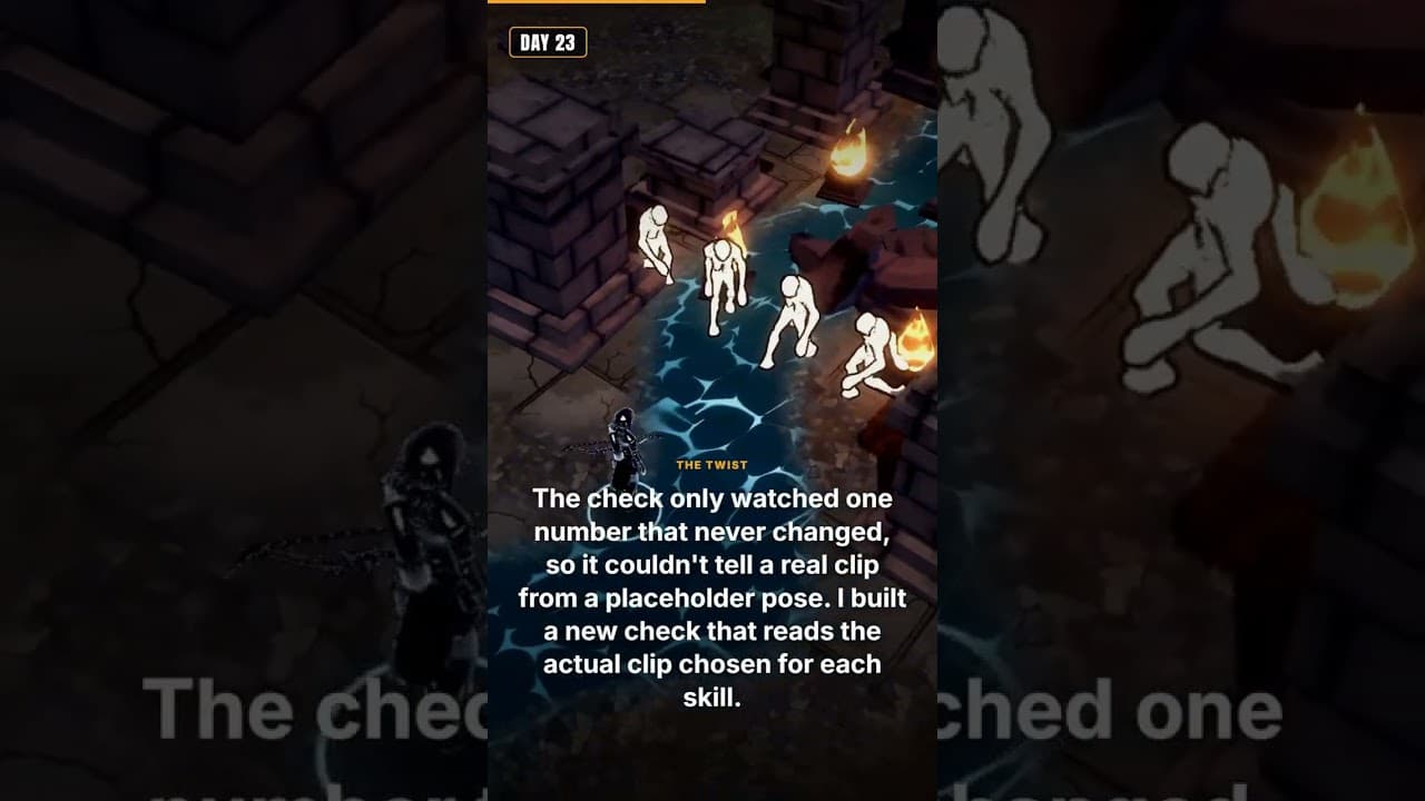 Unexpected Casting: Fixing Animation Bugs in Hellsworn #Shorts