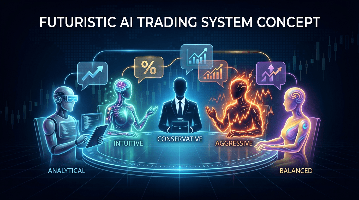 5명의 AI 트레이더가 회의실에 모였다